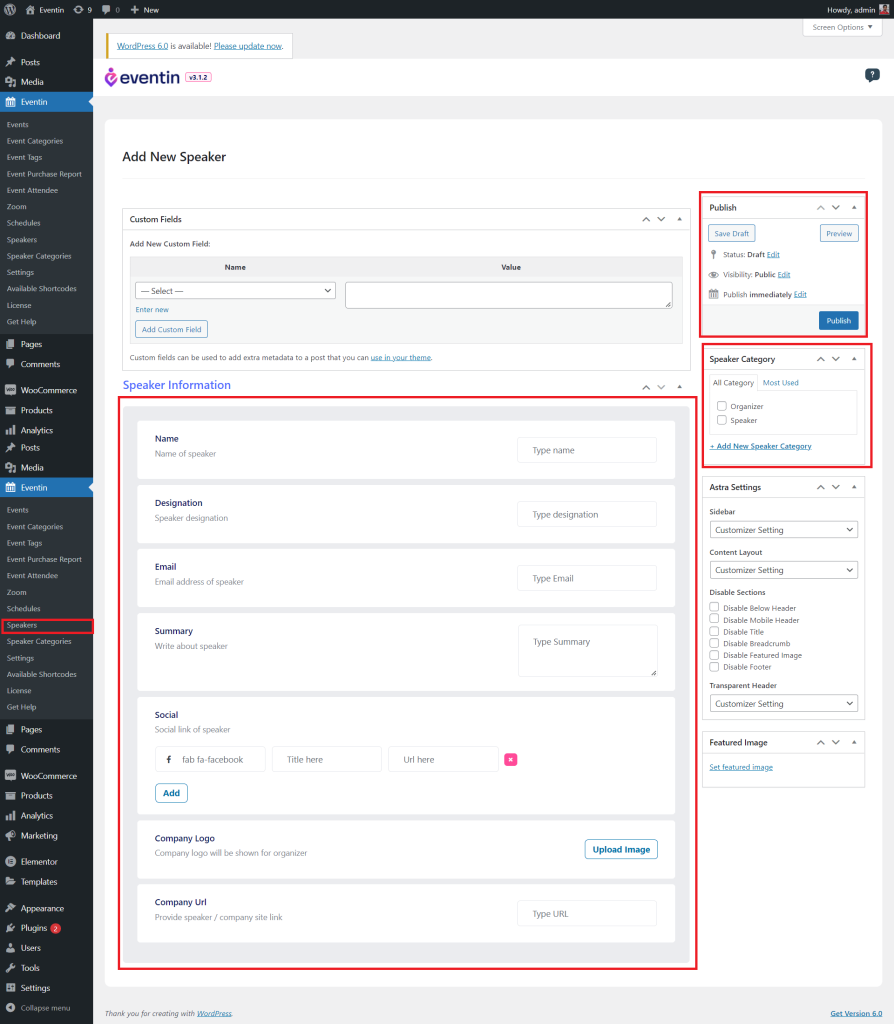 Speaker Details Page