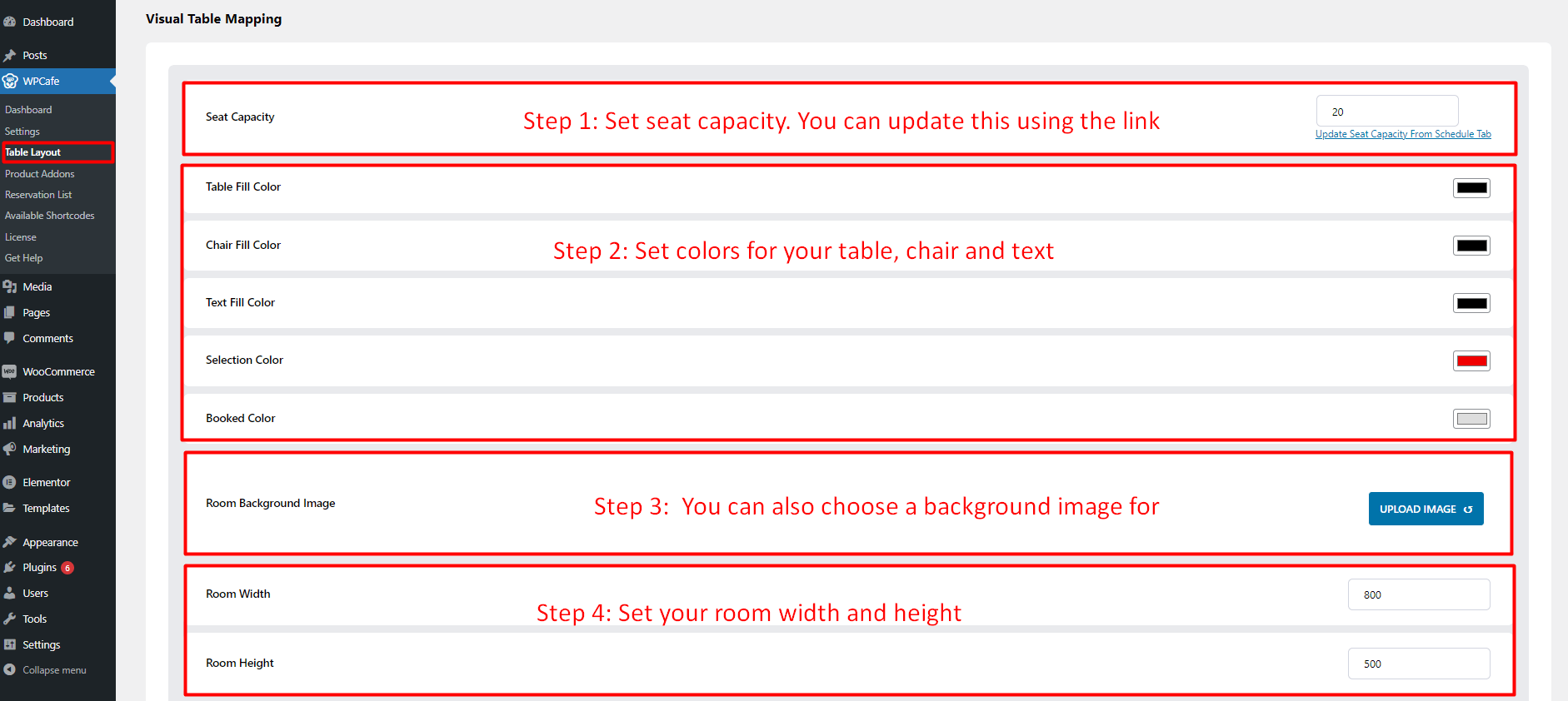 Visual Table Selection - Documentation for Plugins