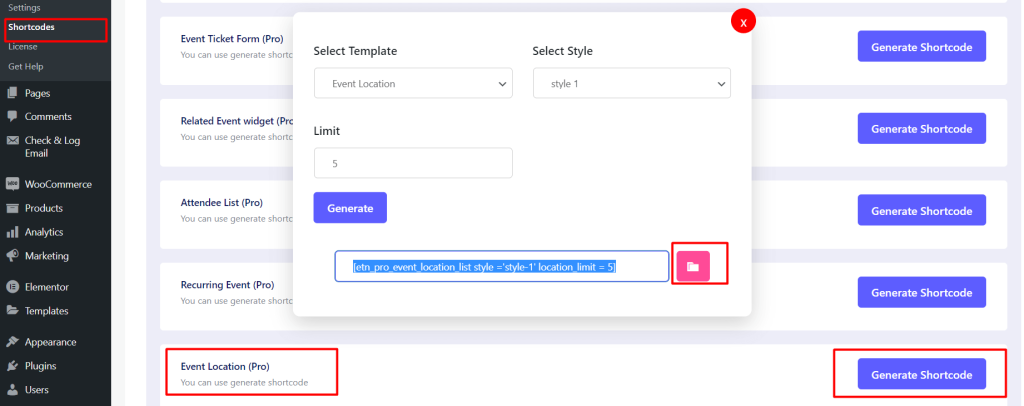 Event location – Documentation for Plugins