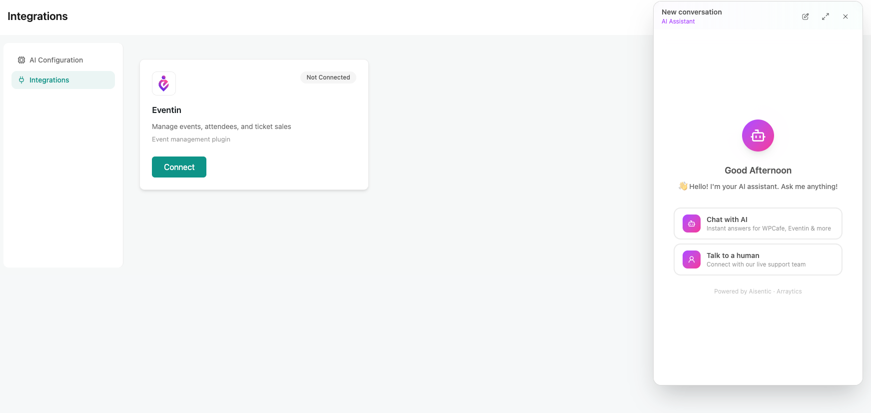 aisentic-chatbot-interface
