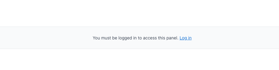 login for resturant management panel